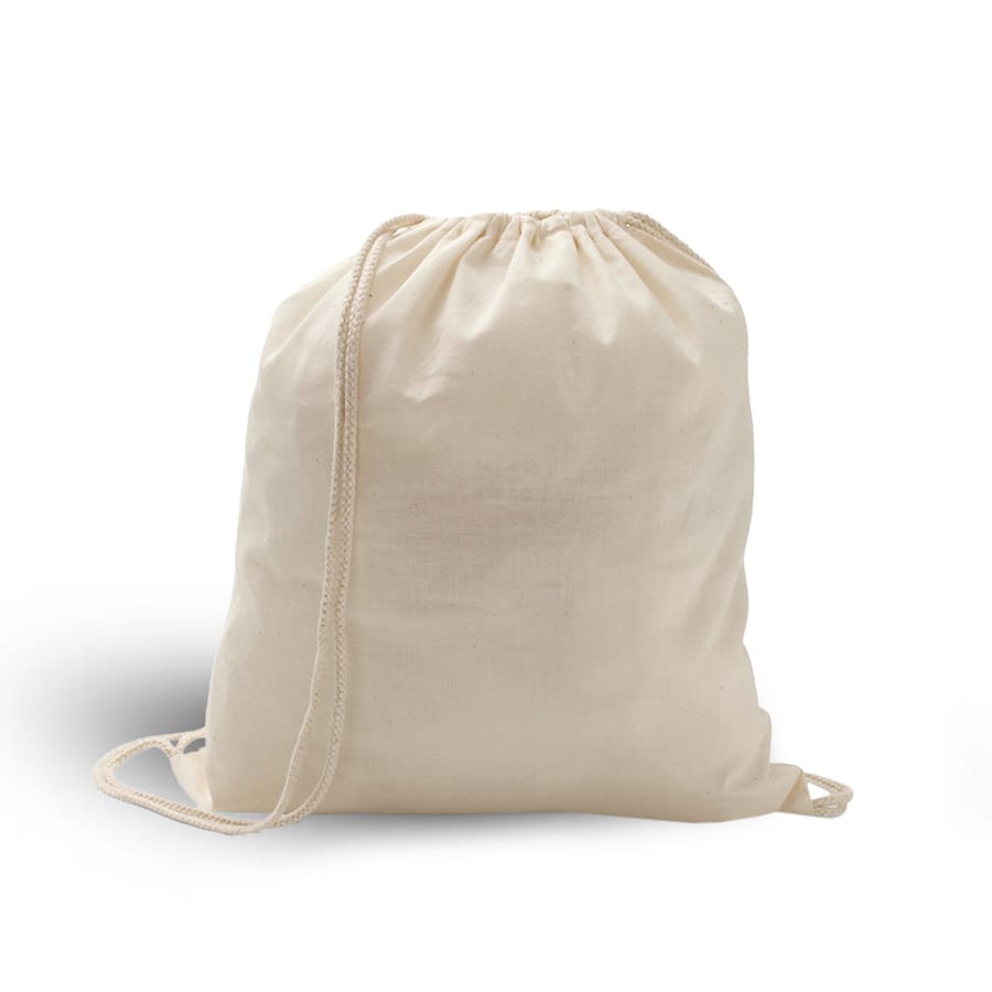 Sacola Mochila de Algodão 37x41